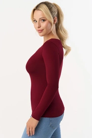 Babell Manati dł.r. Bluzka klasyczna, bordo