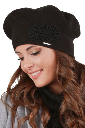 Vivisence 7007 Nakrycie g�owy beret, czarny