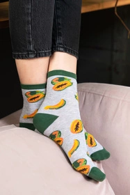 Steven 159-080 Skarpety za kostkę, melanż jasny szary