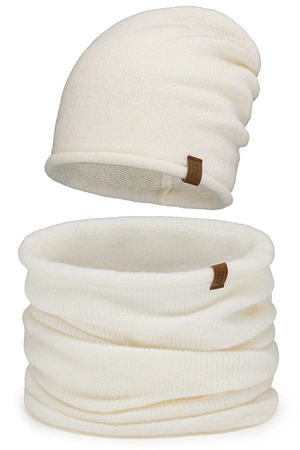 Vivisence 70115Kmpl Komplet czapka+komin, ecru