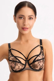 Bella Misteria 66-152 Tajemnica Bursztynu Biustonosz miękki, czarno-beżowy