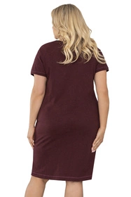 Italian Fashion Hosta kr.r. Nocna koszula, melanż/bordo