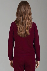 Vivisence 9004 Bluza nierozpinana, bordowy