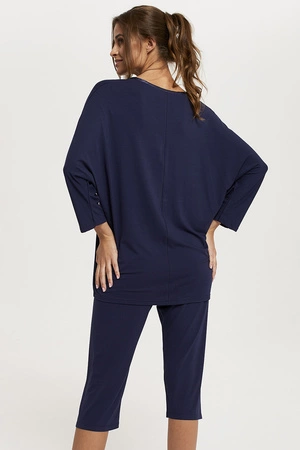 Italian Fashion Song r.3/4 sp.3/4 Nocna piżama, granat