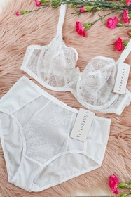 Vivisence 1044W Majtki wysokie figi, biały