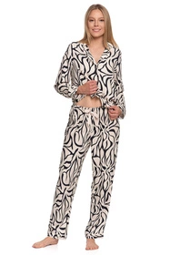 Moraj PDD5800-007 Nocna piżama, patt 1-ecru