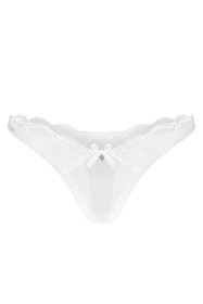 Obsessive Weddya 3-pcs set Nocna komplet biustonosz + stringi, white