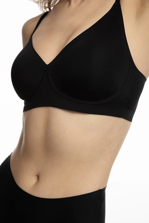 Julimex Simple T-shirt bra Biustonosz braletka, czarny