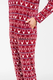 Italian Fashion Islandia dł.r. dł.sp. Dres homewear, bordo