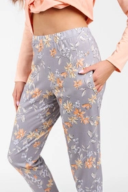 Italian Fashion Kasali dł.r. dł.sp. Nocna piżama, łosoś/druk