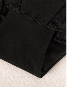 Wol-Bar Eco-Zo 3-pak Majtki figi, czarny