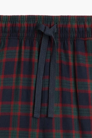 Atlantic NMP-375 Nocna piżama, szary melanż/granat/czerwony