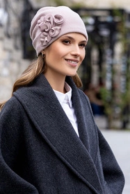 Vivisence 7076 Nakrycie głowy czapka, pudrowy róż