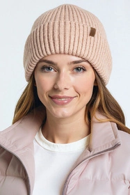 Vivisence 70113Kmpl Komplet czapka+szalik, beżowy