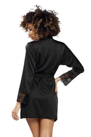 Dkaren Marlena Nocna peniuar, czarny