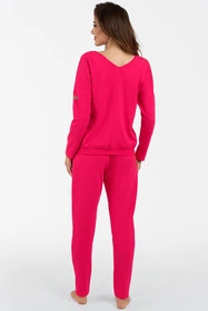 Italian Fashion Karina dł.r. dł.sp. Dres homewear, fuksja