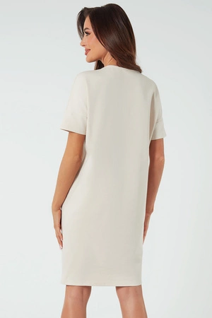 Italian Fashion Stella kr.r. Sukienka homewear, beż