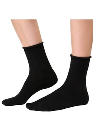 Steven 083 z kaszmirem Skarpety za kostkę, czarny