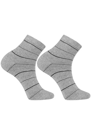 Moraj CSM180-052 Skarpety za kostk�, patt 1-grey melange