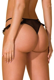 Avanua Odrevia set Nocna komplet biustonosz + stringi, black