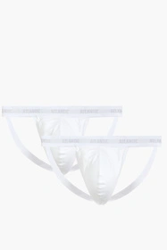 Atlantic 2BMP-1591 2-pack Majtki slipy, biały