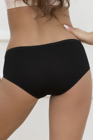Italian Fashion Inspiracja midi Majtki figi, czarny