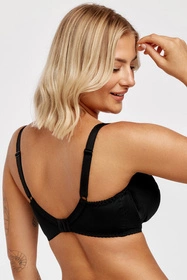 Azal Pola Biustonosz półusztywniany, czarny