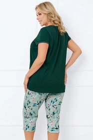 Italian Fashion Florisa kr.r. sp.3/4 Nocna piżama, c.zielony/druk