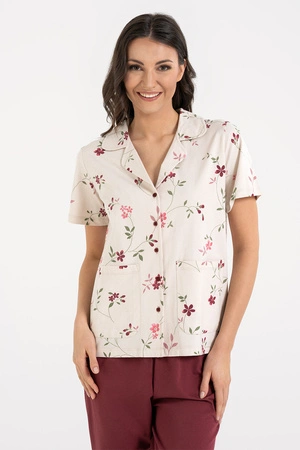 Moraj PDD4600-022 Nocna piżama, patt 1-bordo