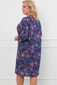 Italian Fashion Topana r.3/4 Nocna koszula, druk/granat