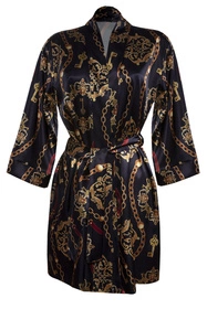 Dkaren DK-P-014 Nocna peniuar, granat-wzór