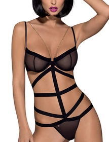 Obsessive Bondy teddy Body sexy, czarny