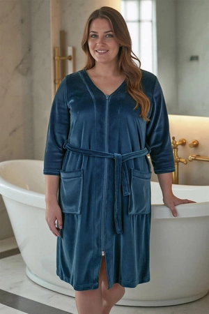 Vivisence 5011 Nocna szlafrok, ciemny turkus