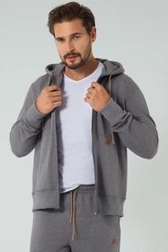 Italian Fashion Darwin dł.r. Bluza rozpinana, śr.melanż