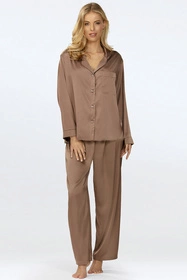 Dkaren Amina-Kpl Nocna piżama, brąz