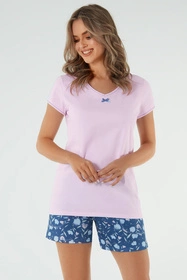 Italian Fashion Tulip kr.r. kr.sp. Nocna piżama, róż/druk