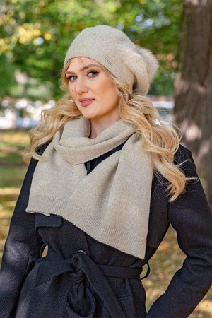 Vivisence 7035 Nakrycie głowy beret, beżowy