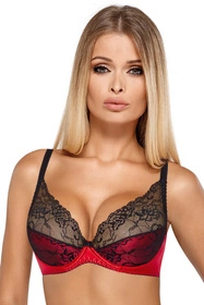 PariPari Catherine IV Biustonosz miękki, red-black