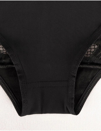Wol-Bar Diamond 3506 Majtki wysokie figi, czarny