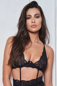 Obsessive Nutris bra Biustonosz braletka, czarny