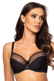 PariPari Laila Maxi Biustonosz miękki, black-red