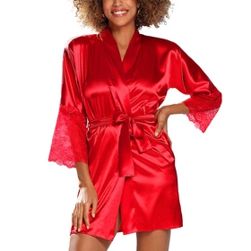 Dkaren Cameron Nocna peniuar, czerwony