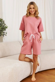 Doctor Nap DRS.7220 Komplet szorty + bluza, bluch rose