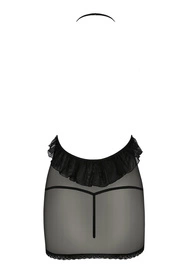 Passion Erza chemise Nocna komplet koszulka + stringi, black
