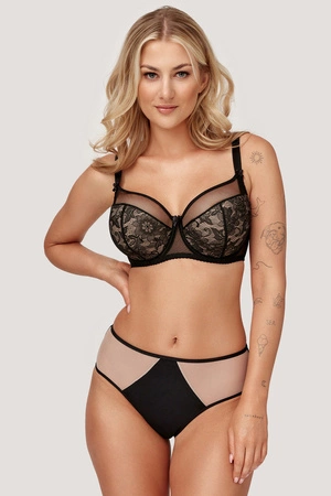 Azal Anita Biustonosz półusztywniany, czarny