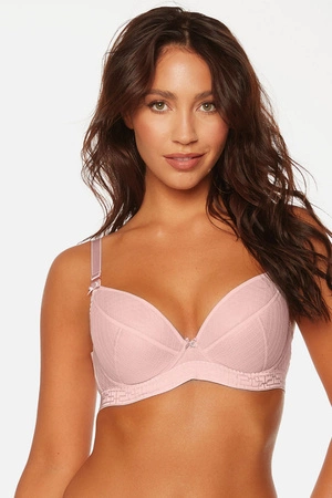 Bella Misteria 43-92 Pudrowy Czar Biustonosz push-up, różowy