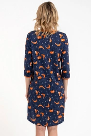 Italian Fashion Wasilla r.3/4 Nocna koszula, druk/granat