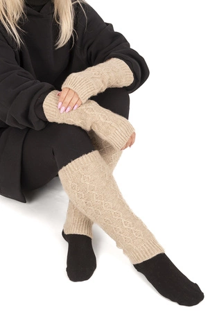 Vivisence 7300 Skarpety ocieplacze, beżowy