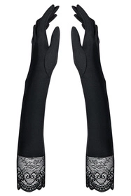 Obsessive Miamor gloves Akcesoria erotyczne rękawiczki, czarny