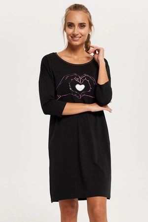 Italian Fashion Galia r.3/4 Nocna koszula, granat